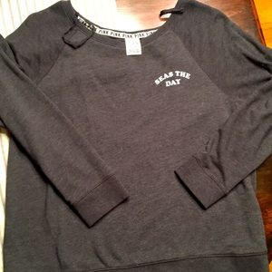 Pink Open Back Sweater